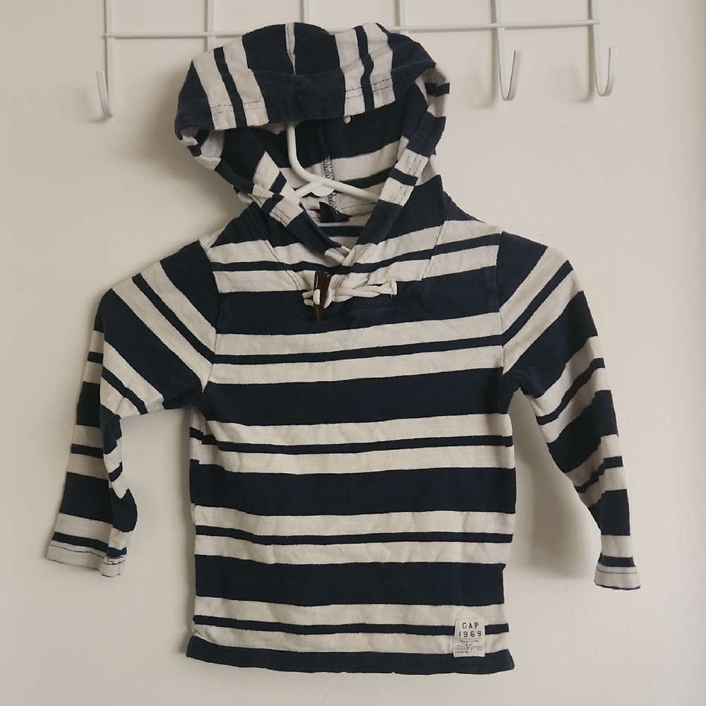 M31  Nautical Hoodie Baby Gap Navy & White Stripe  🛥️🛥️